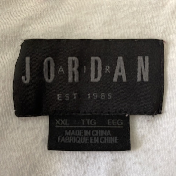 EUC Men’s Jordan Aj 3 Retro Black/White/Red Lightweight 1/2 Zip Jacket Size XXL - Picture 5 of 10